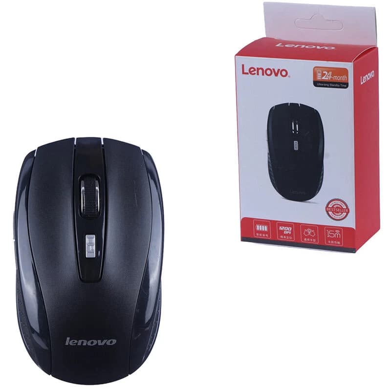  موس بی سیم 6 دکمه لنوو 1200DPI مدل 100085