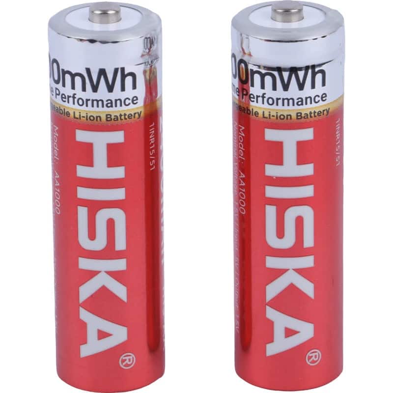  باتری دوتایی قلمی شارژی هیسکا Hiska H15-AA2 AA 2400mAh + گارانتی