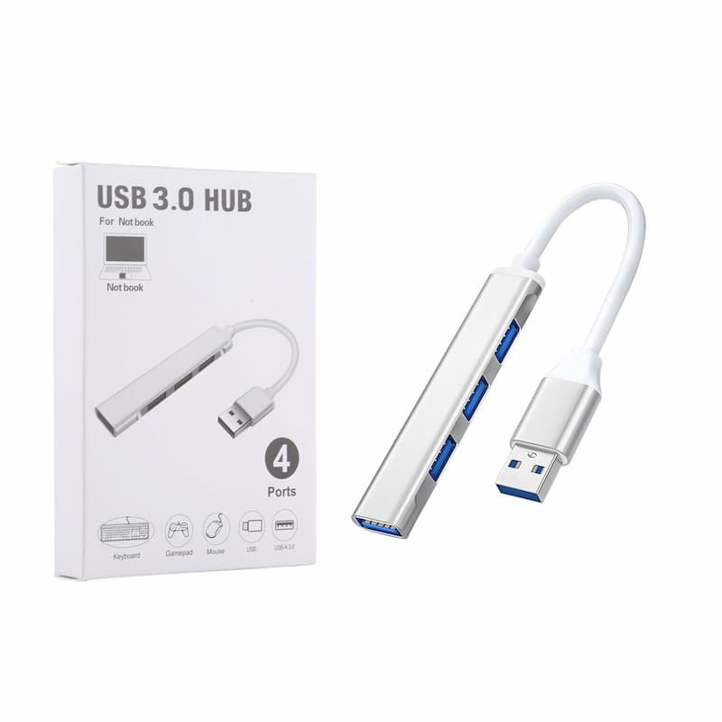 هاب USB 3.0 چهار پورت فلزی