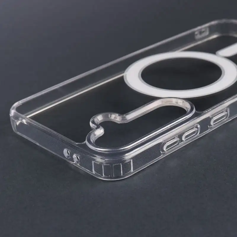 کاور مگ‌ سیف دار شفاف Clear Case Magnetic سامسونگ Galaxy S24 FE