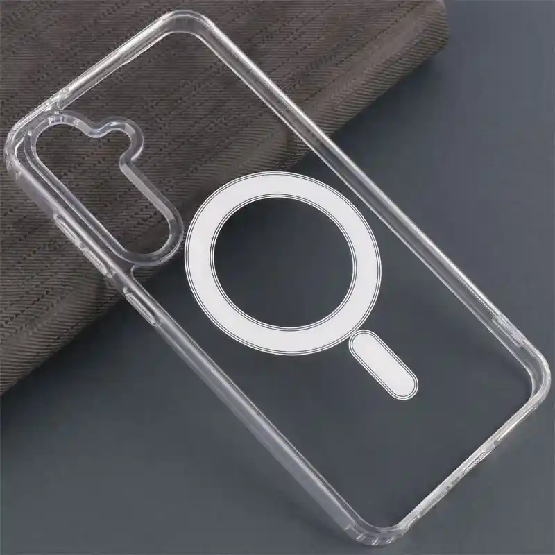 کاور مگ‌ سیف دار شفاف Clear Case Magnetic سامسونگ Galaxy S24 FE