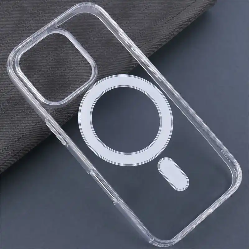 کاور مگ‌ سیف دار شفاف Clear Case Magnetic آیفون iPhone 16 Pro Max